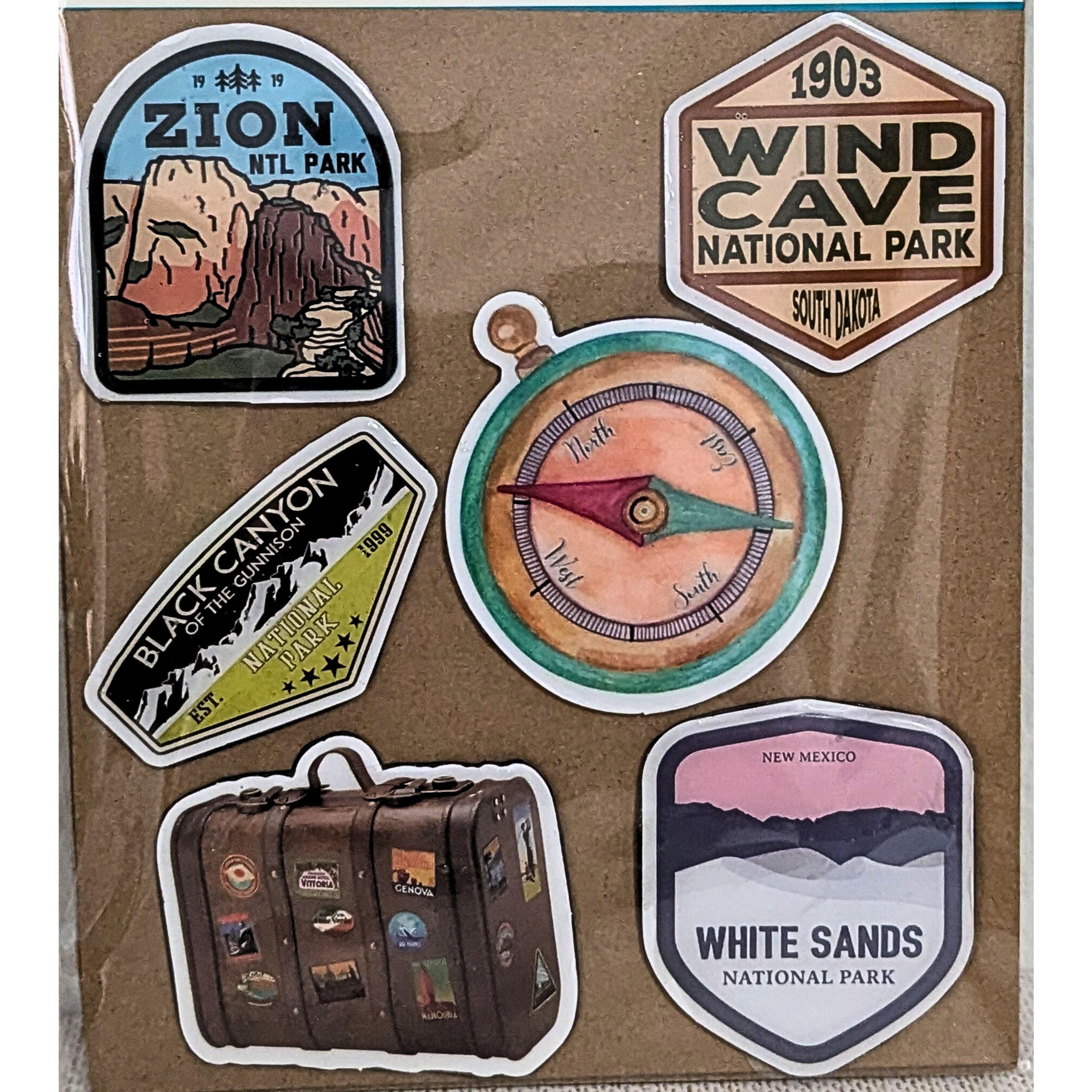 National Parks Fridge Magnets – Travel and Camping Decor - Road Trip image 1