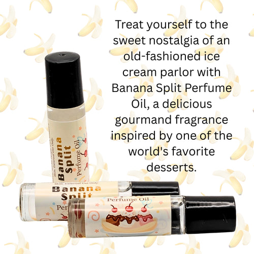 Banana Split Perfume Oil | Banana, Strawberry & Chocolate Fragrance | Roll-On image 1