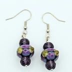Purple And Lime Dangle Earrings image 3