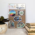 Travel Fridge Magnets – RV Vacation Decor – Road Trip Kitchen Ma image 2