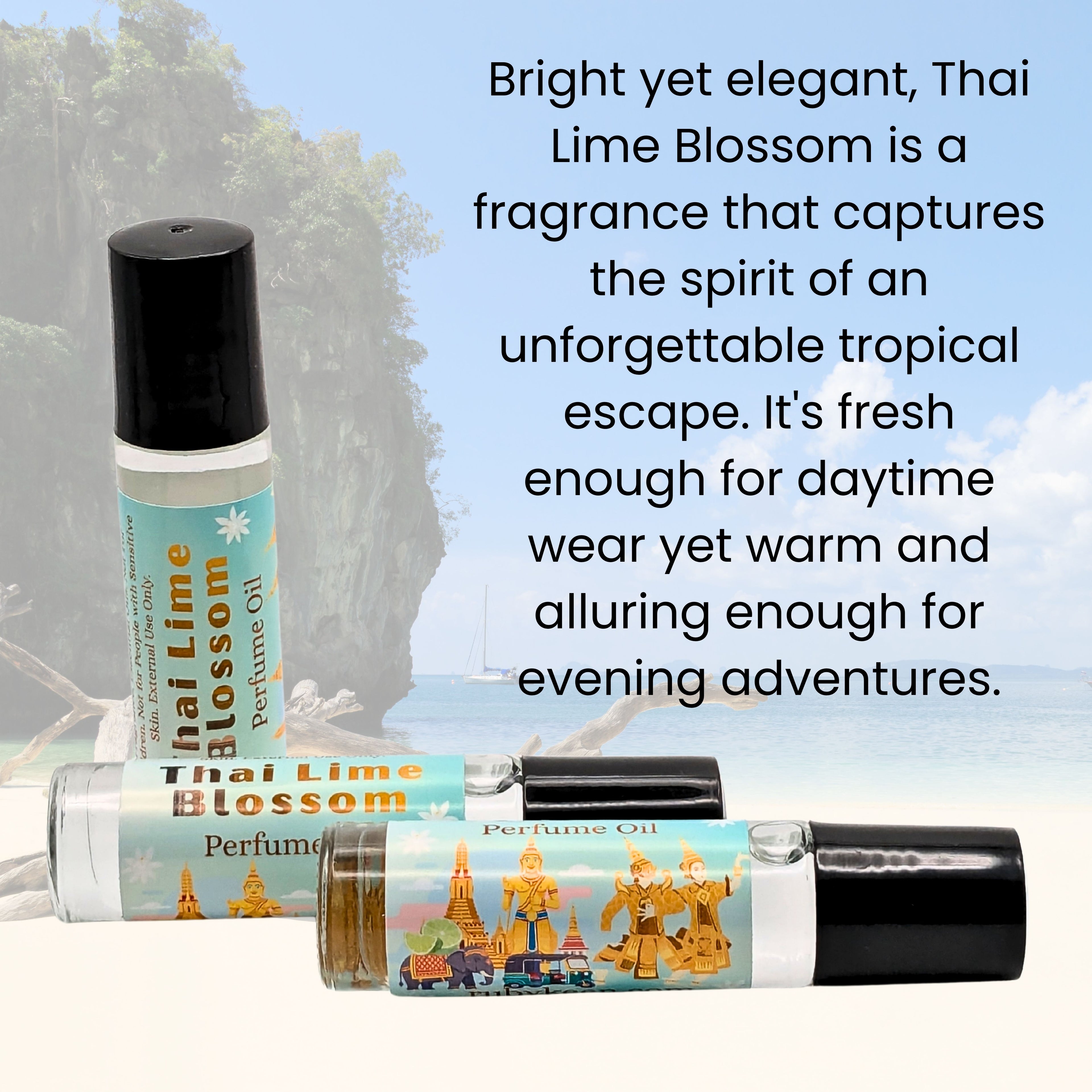 Thai Lime Blossom Perfume Oil | Tropical Lime and Pineapple Fragrance image 1