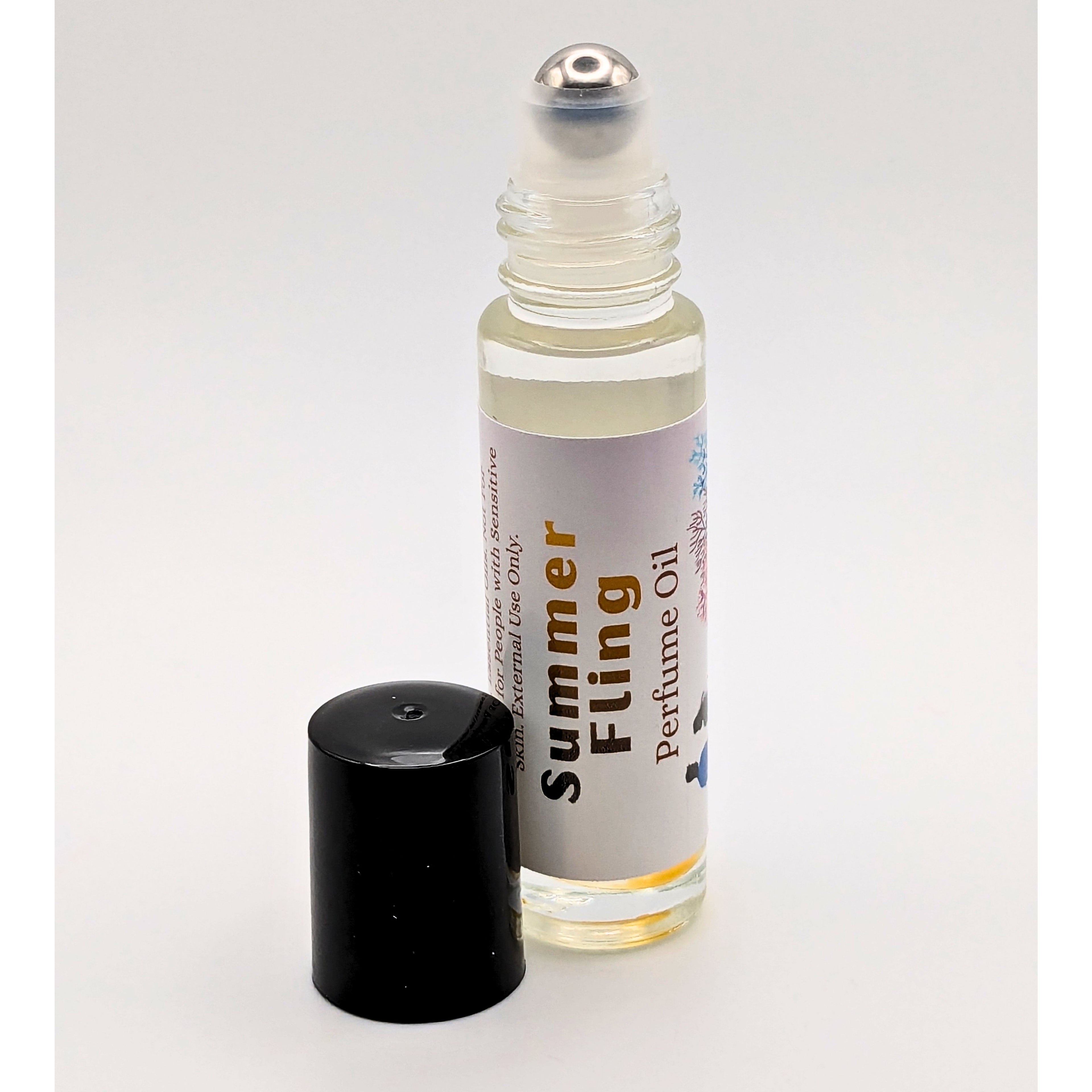 Summer Fling Perfume Oil | Ocean and Sea Salt Fragrance | Amber & Bonfire Scent image 3