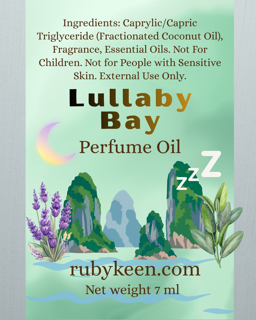 Lullaby Bay Perfume Oil | Sea Salt, Clary Sage & Lavender Fragrance Roll-On 7ml image 5
