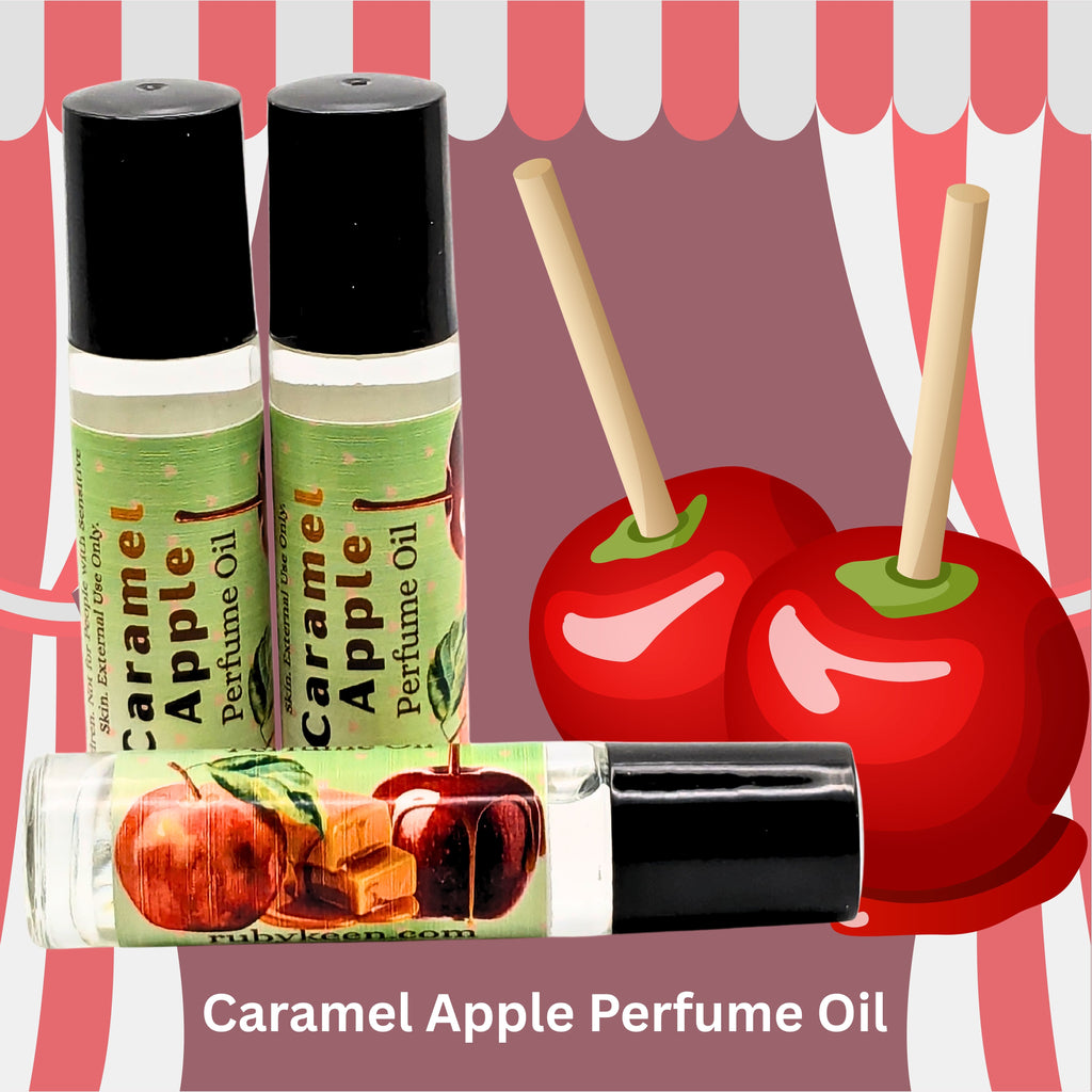 Caramel Apple Perfume Oil | Sweet Apple & Caramel Roll On Fragrance | 7 ml Gourmand Perfume