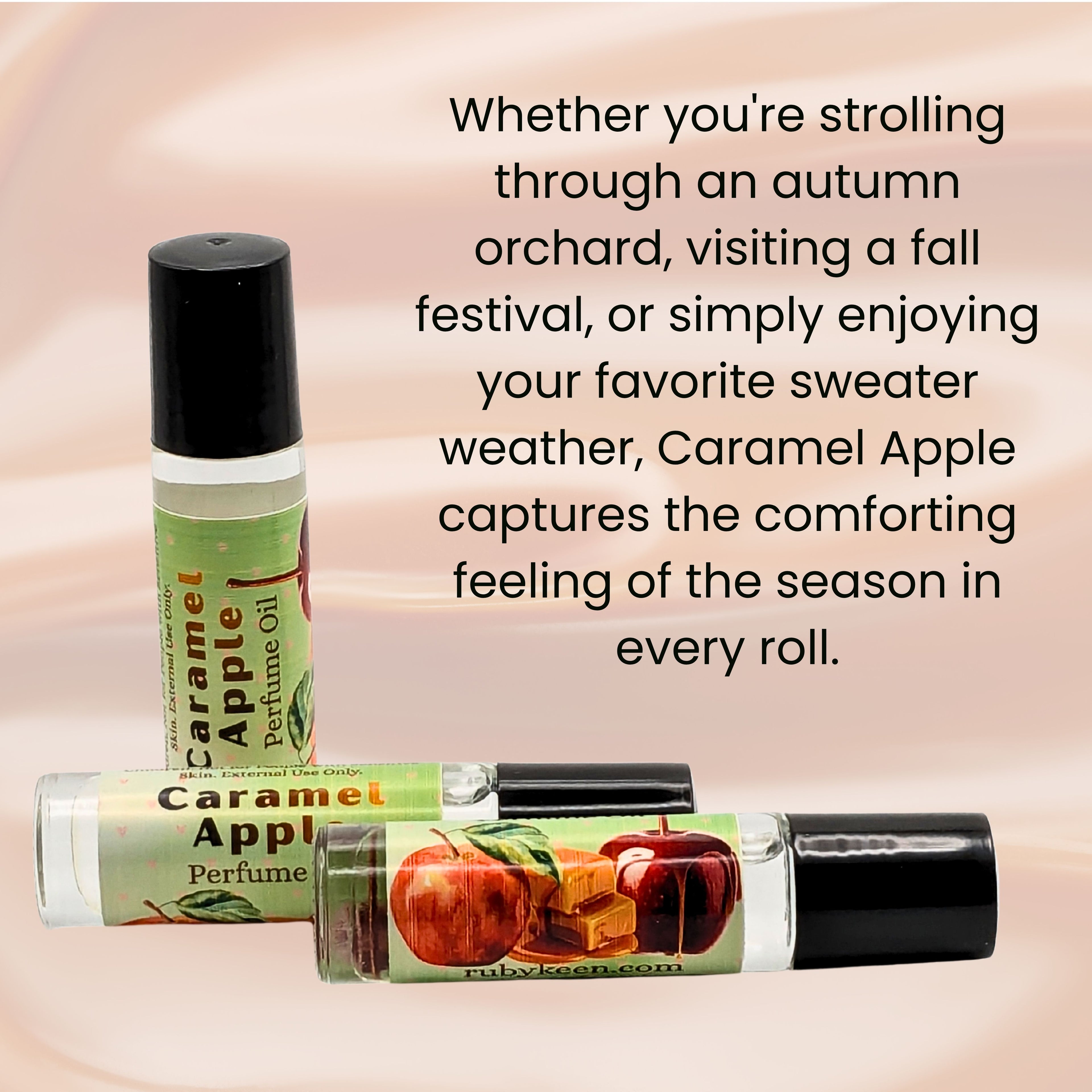 Caramel Apple Perfume Oil | Sweet Apple & Caramel Roll On Fragrance | 7 ml Gourmand Perfume