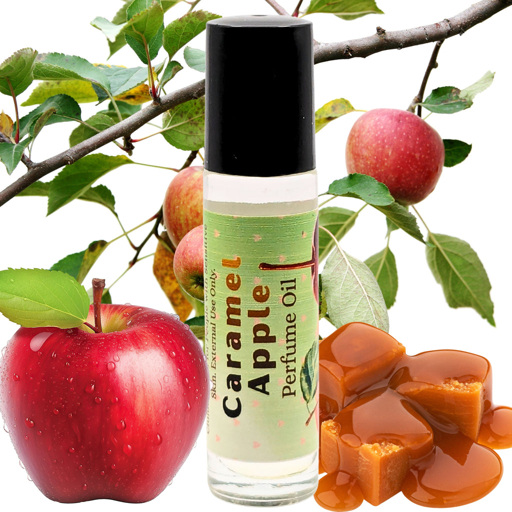 Caramel Apple Perfume Oil | Sweet Apple & Caramel Roll On Fragrance | 7 ml Gourmand Perfume
