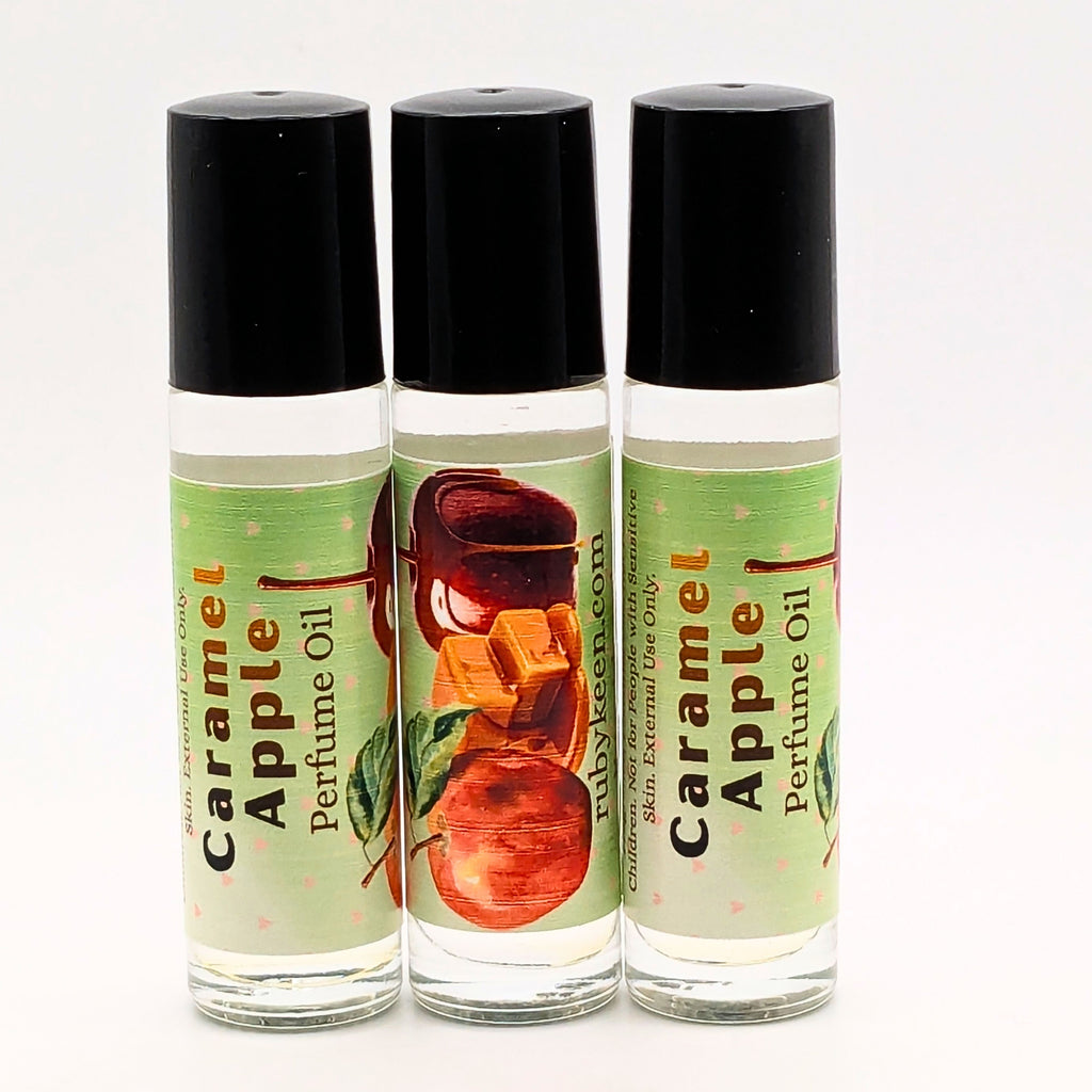 Caramel Apple Perfume Oil | Sweet Apple & Caramel Roll On Fragrance | 7 ml Gourmand Perfume