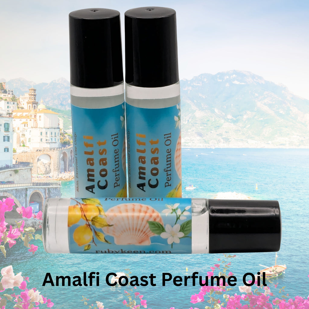 Amalfi Coast Perfume Oil | Citrus Sea Breeze Fragrance | 7 ml Roll On Perfume image 0