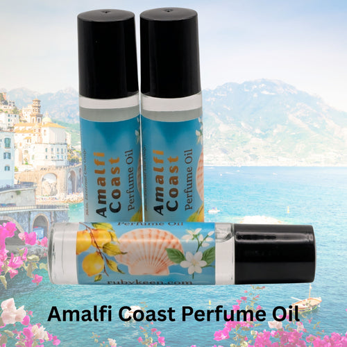 Amalfi Coast Perfume Oil | Citrus Sea Breeze Fragrance | 7 ml Roll On Perfume image 0