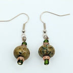 Sage Green Dangle Earrings image 1