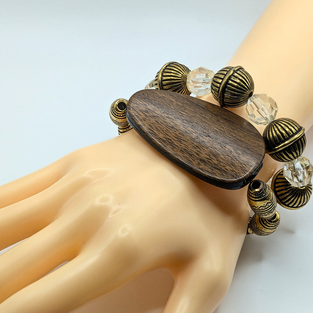 Chunky Beaded Bracelets for Women Jewelry Boho Beaded 2 Stacked Set image 1