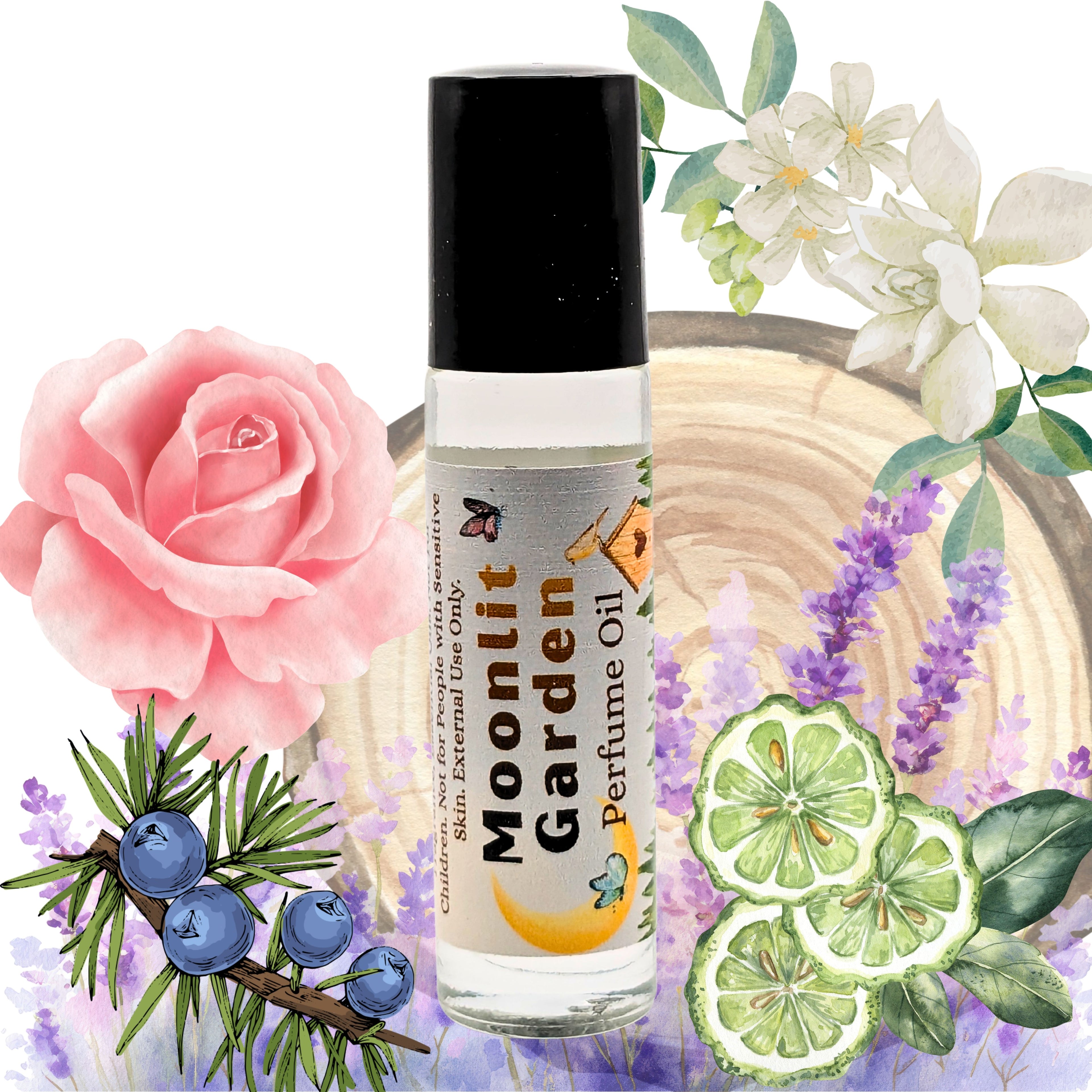 Moonlit Garden Perfume Oil | Floral Citrus Fragrance | Lavender, Rose & Jasmine image 2
