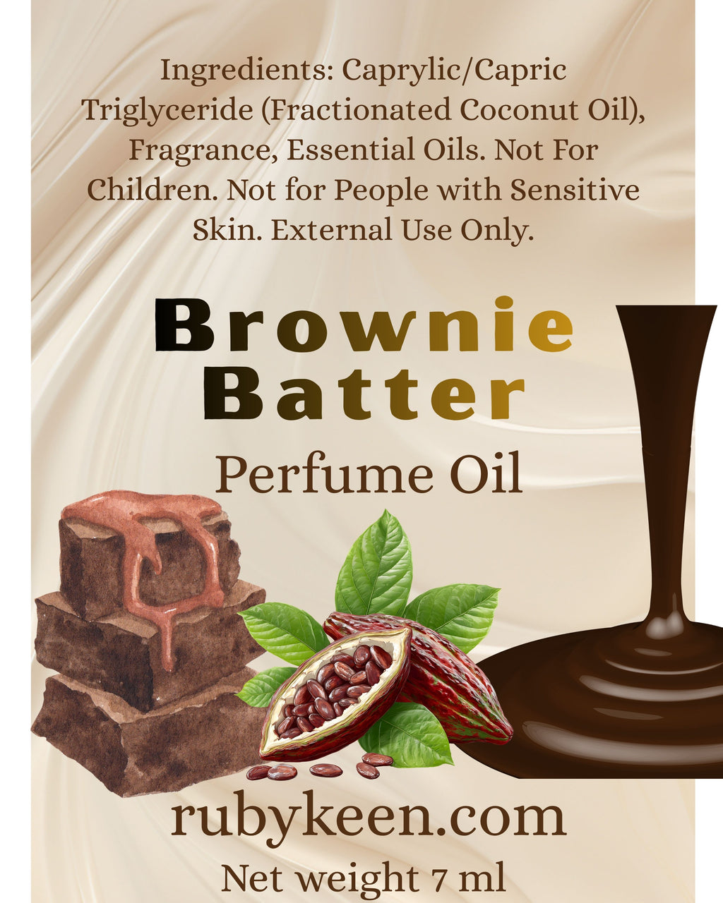 Brownie Batter Perfume Oil | Chocolate Gourmand Layering Scent | 7ml Roll On image 3