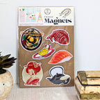 Japanese Geisha Themed Fridge Magnets Kitchen Decor Miniature Food Magnets image 2
