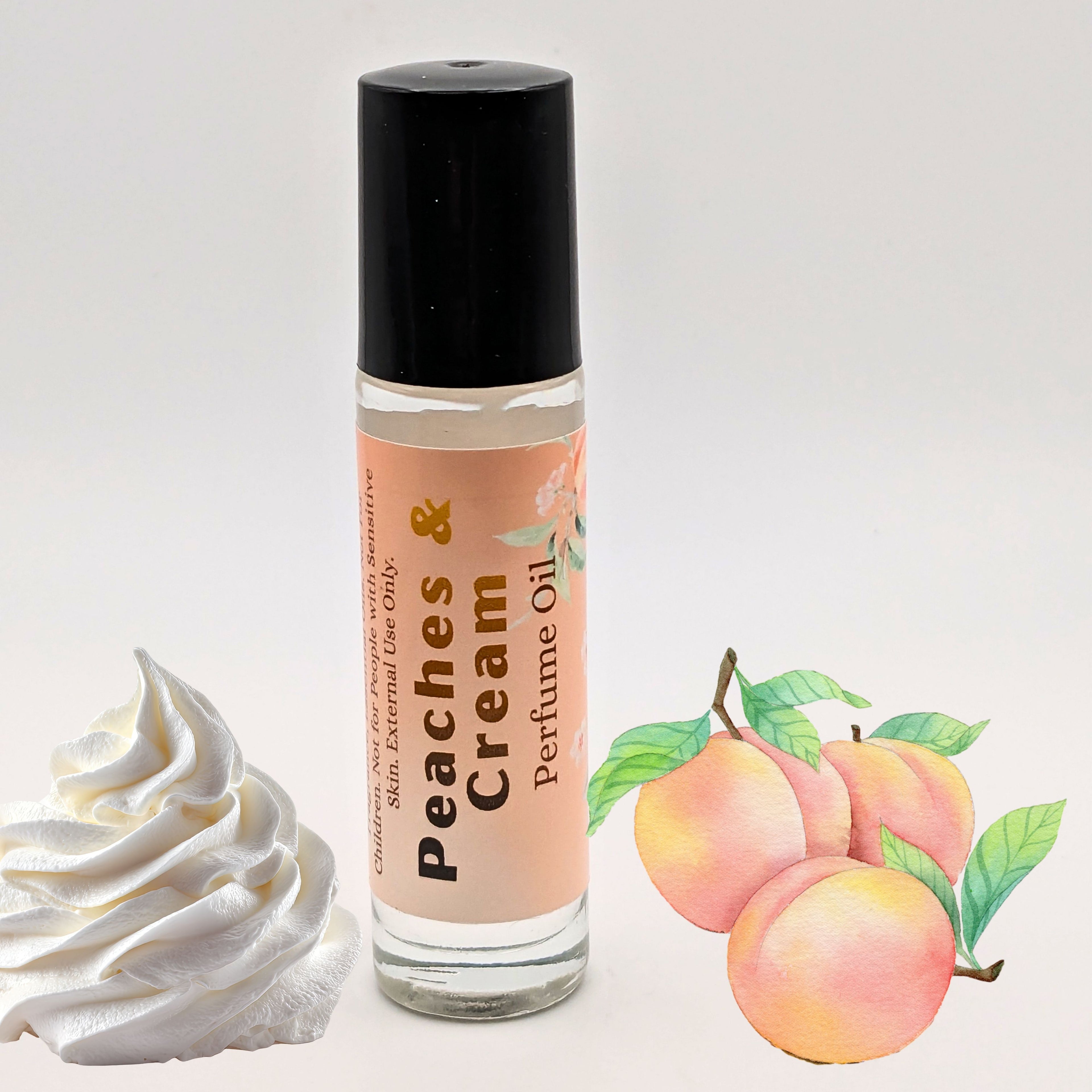 Peaches and Cream Perfume Oil | Sweet Peach Fragrance | Creamy Gourmand Scent image 2