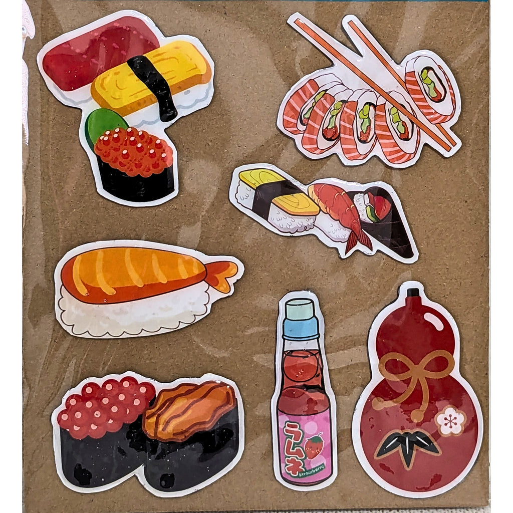 Sushi Themed Fridge Magnets Kitchen Decor Miniature Food Magnets image 1