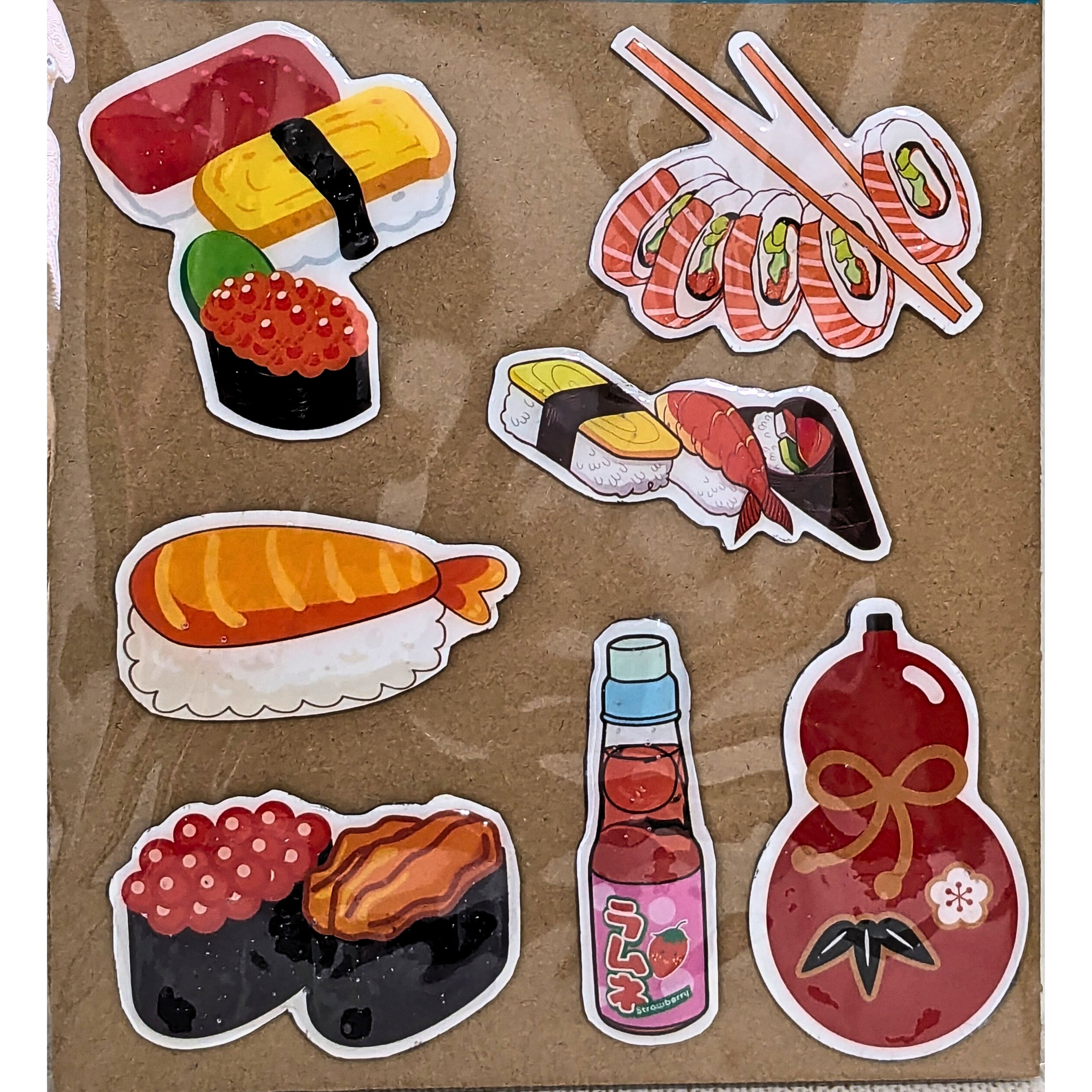 Sushi Themed Fridge Magnets Kitchen Decor Miniature Food Magnets image 1