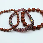 Beaded Bracelets for Women Jewelry Boho Beaded 3 Stacked Set image 3