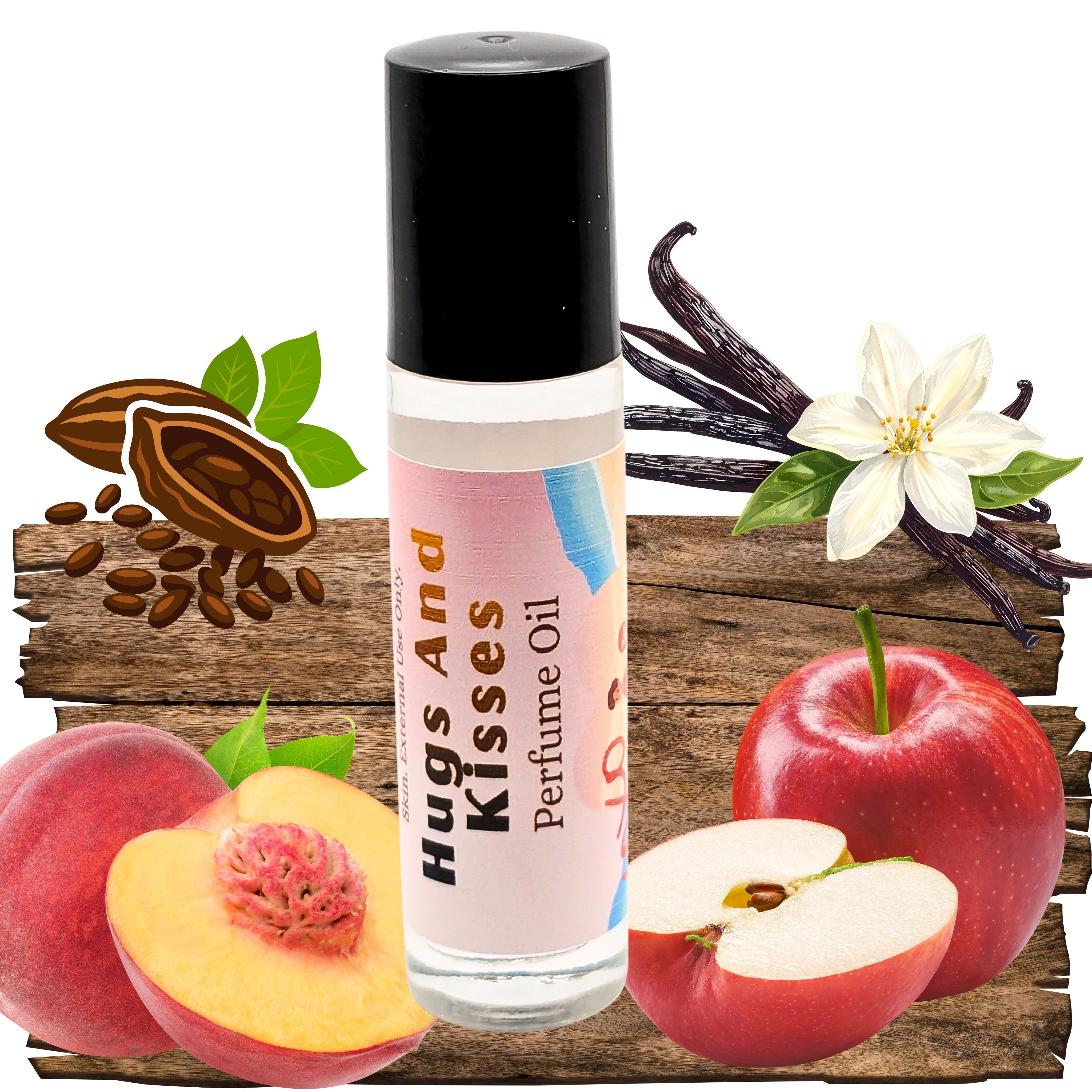 Hugs and Kisses Perfume Oil | Apple, Peach & Vanilla Fragrance image 2