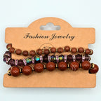 Beaded Bracelets for Women Jewelry Boho Beaded 3 Stacked Set image 2