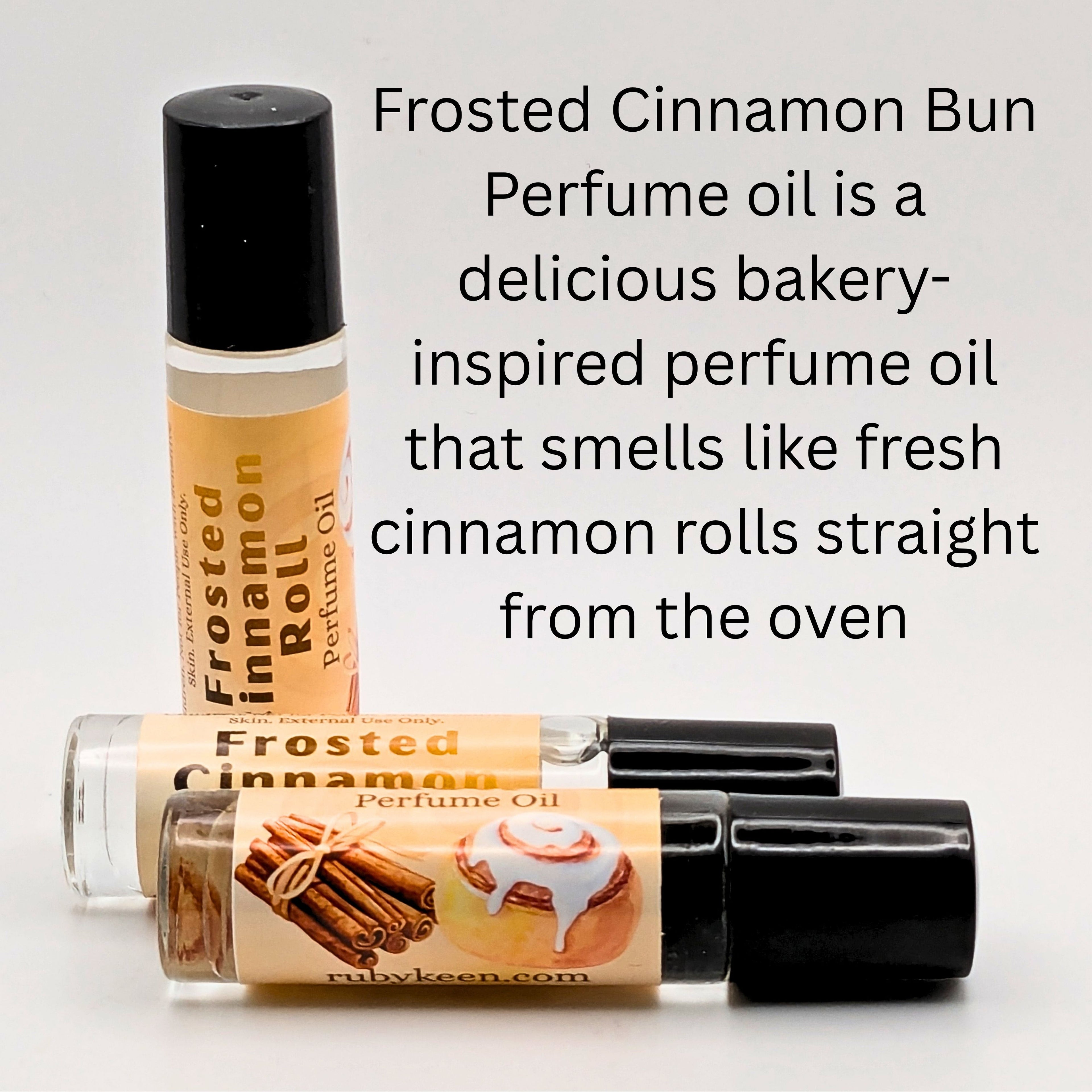 Frosted Cinnamon Bun Perfume Oil | Sweet Bakery Roll On Fragrance | 7 ml image 1
