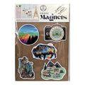 Travel Fridge Magnets – RV Vacation Decor – Road Trip Kitchen Ma image 0