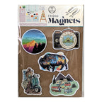 Travel Fridge Magnets – RV Vacation Decor – Road Trip Kitchen Ma image 0