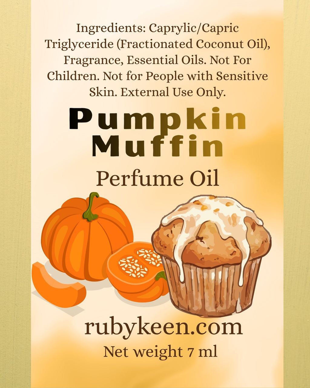 Pumpkin Muffin Perfume Oil | Pumpkin Bakery Fragrance image 2