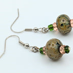 Sage Green Dangle Earrings image 0