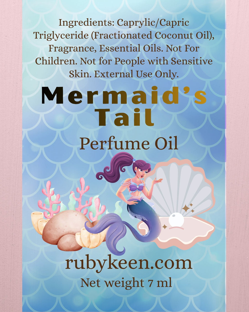 Mermaid's Tail Perfume Oil | Ocean Inspired Fragrance | Melon, Bergamot image 2