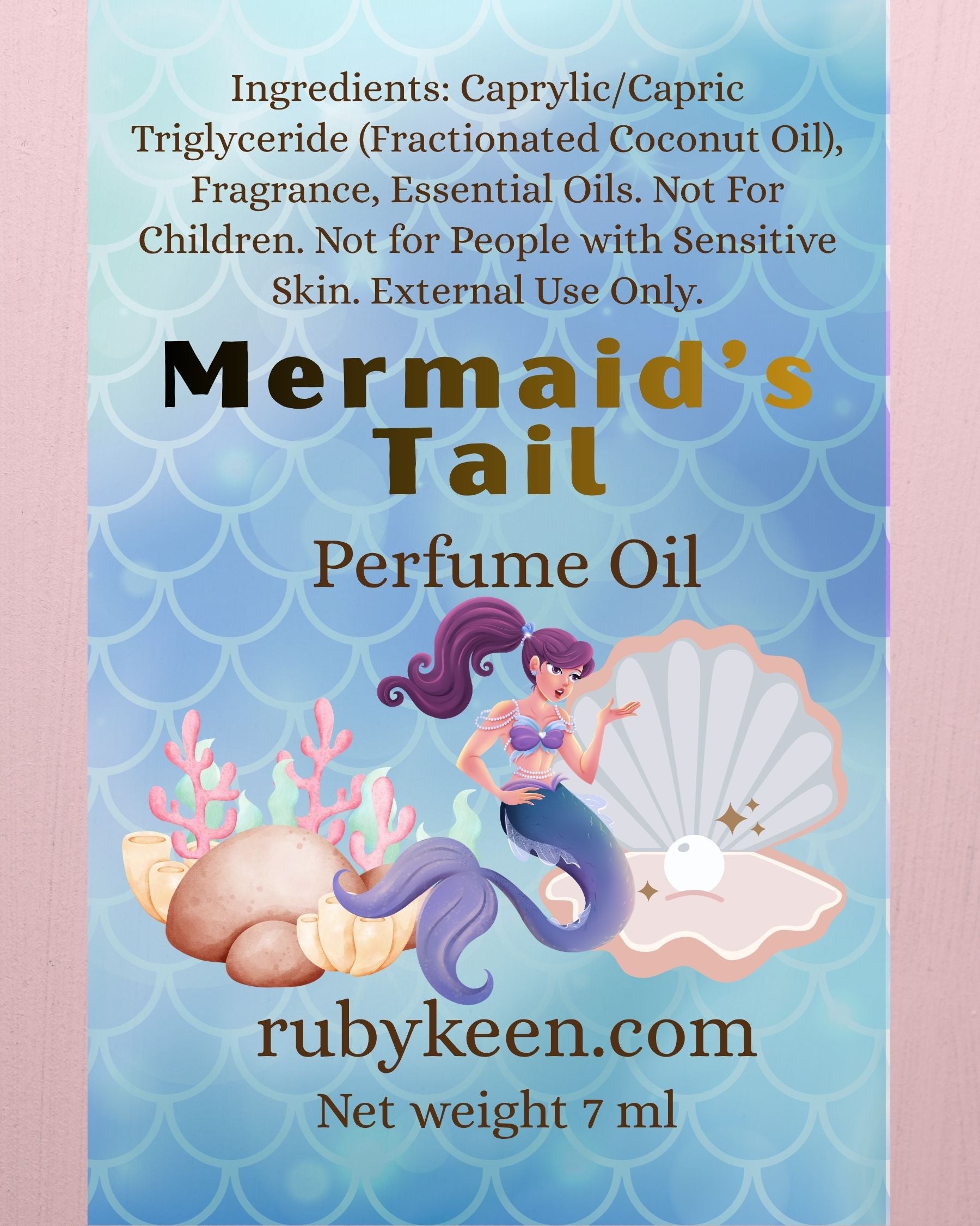 Mermaid's Tail Perfume Oil | Ocean Inspired Fragrance | Melon, Bergamot image 2