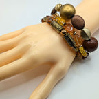 Beaded Bracelets for Women Jewelry Boho Beaded 3 Stacked Set image 1