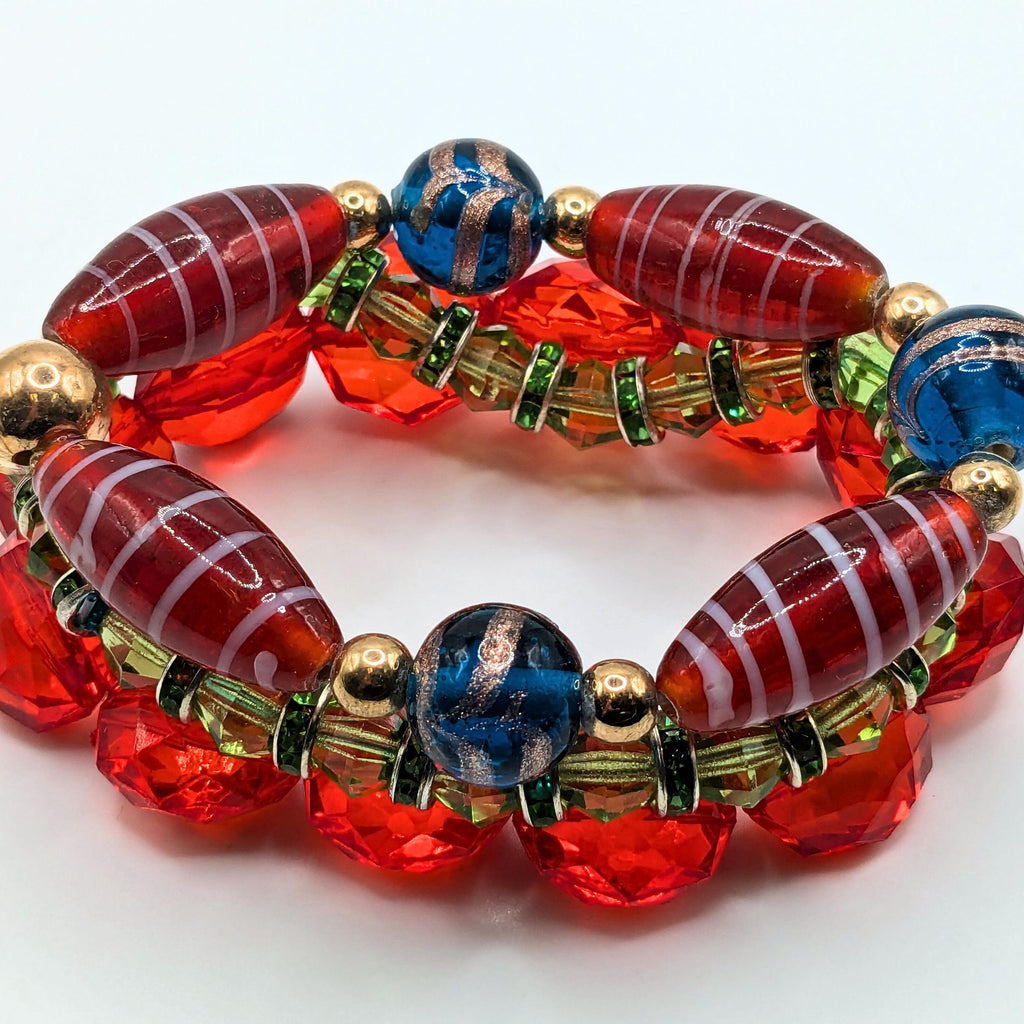 Beaded Bracelets for Women Trendy Jewelry Boho Beaded 3 Stacked Set image 0