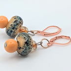 Orange Cream Dangle Earrings image 4