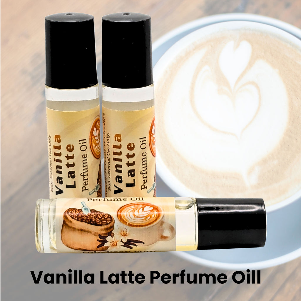 Vanilla Latte Perfume Oil | Coffee & Vanilla Fragrance | Espresso Scent Roll-On image 0