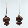 Burnt Orange Dangle Earrings image 0
