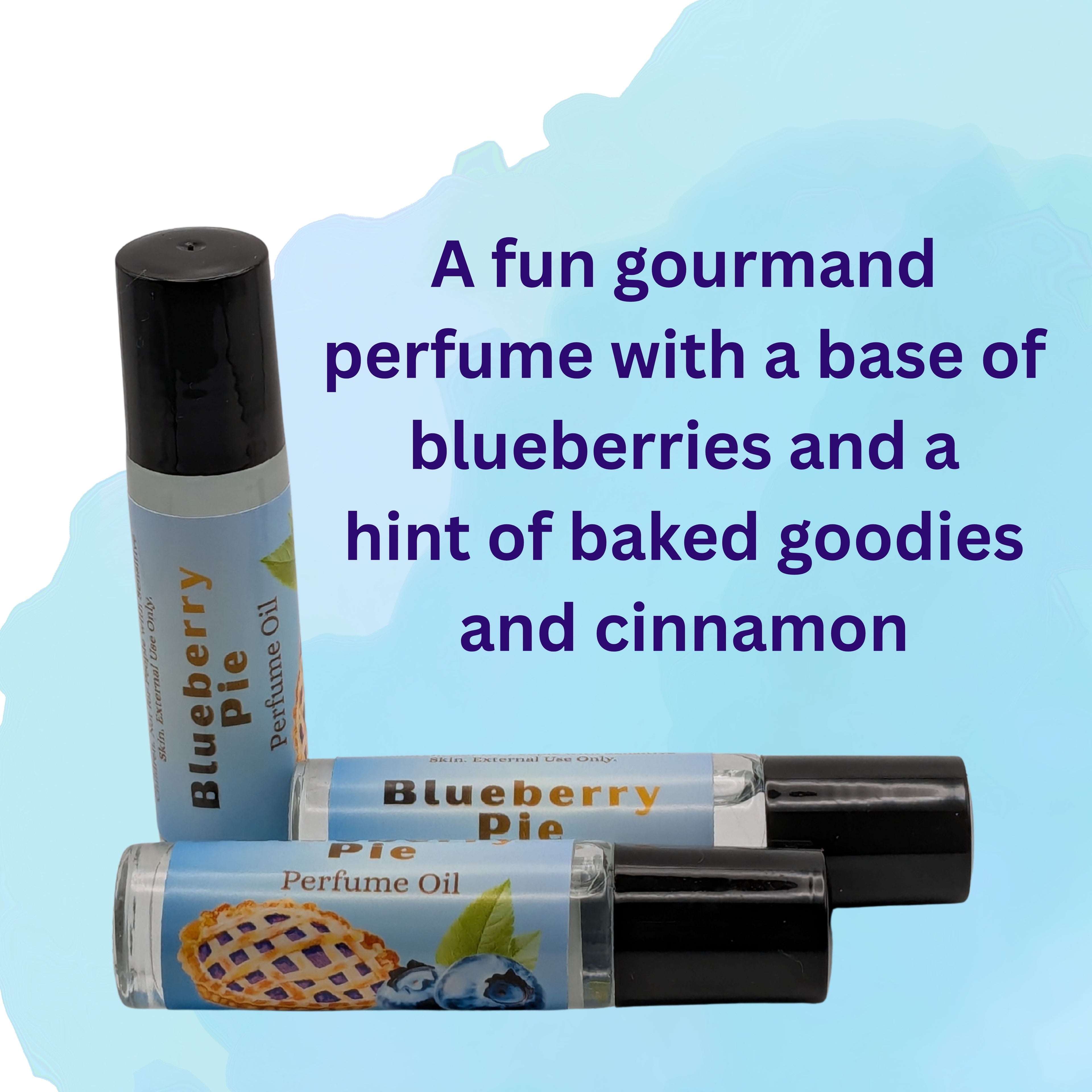 Blueberry Pie Perfume Oil | Gourmand Baked Goodies, Vanilla And Cinnamon Scent | image 1