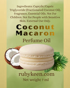 Coconut Macaron Perfume Oil | Sweet Coconut and Bakery Cookie Fragrance image 4
