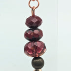 Red Stacked Dangle Earrings image 4