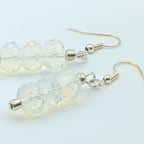 Clear Crystal Stacked Dangle Earrings image 4