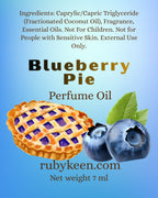 Blueberry Pie Perfume Oil | Gourmand Baked Goodies, Vanilla And Cinnamon Scent | image 2