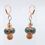 Orange Cream Dangle Earrings image 1
