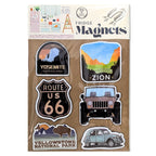 Travel Fridge Magnets – National Parks Camping Decor – Road Trip Kitchen Magnets image 0