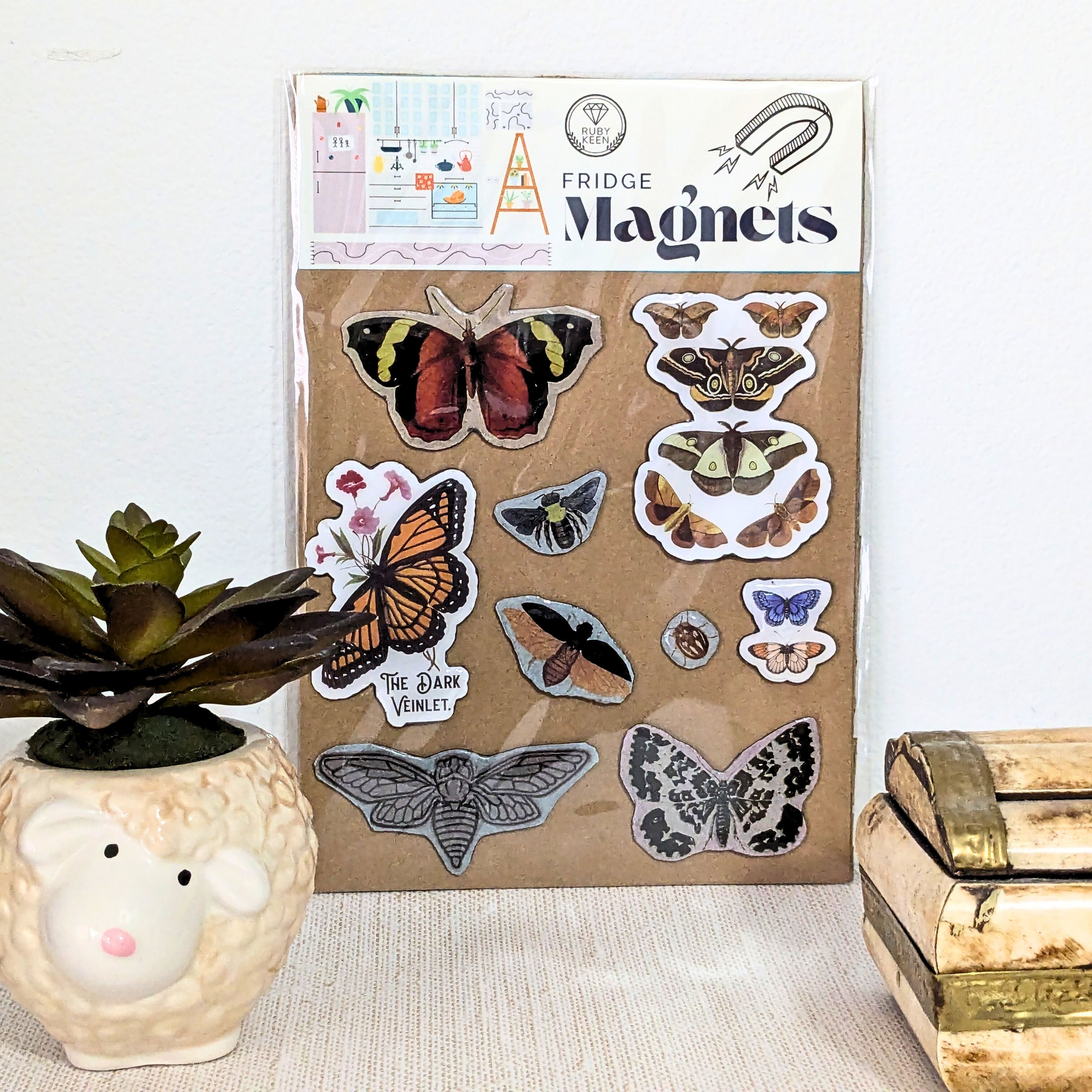Nature Themed Fridge Magnets Kitchen Decor Butterfly Magnets image 3