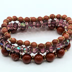 Beaded Bracelets for Women Jewelry Boho Beaded 3 Stacked Set image 4