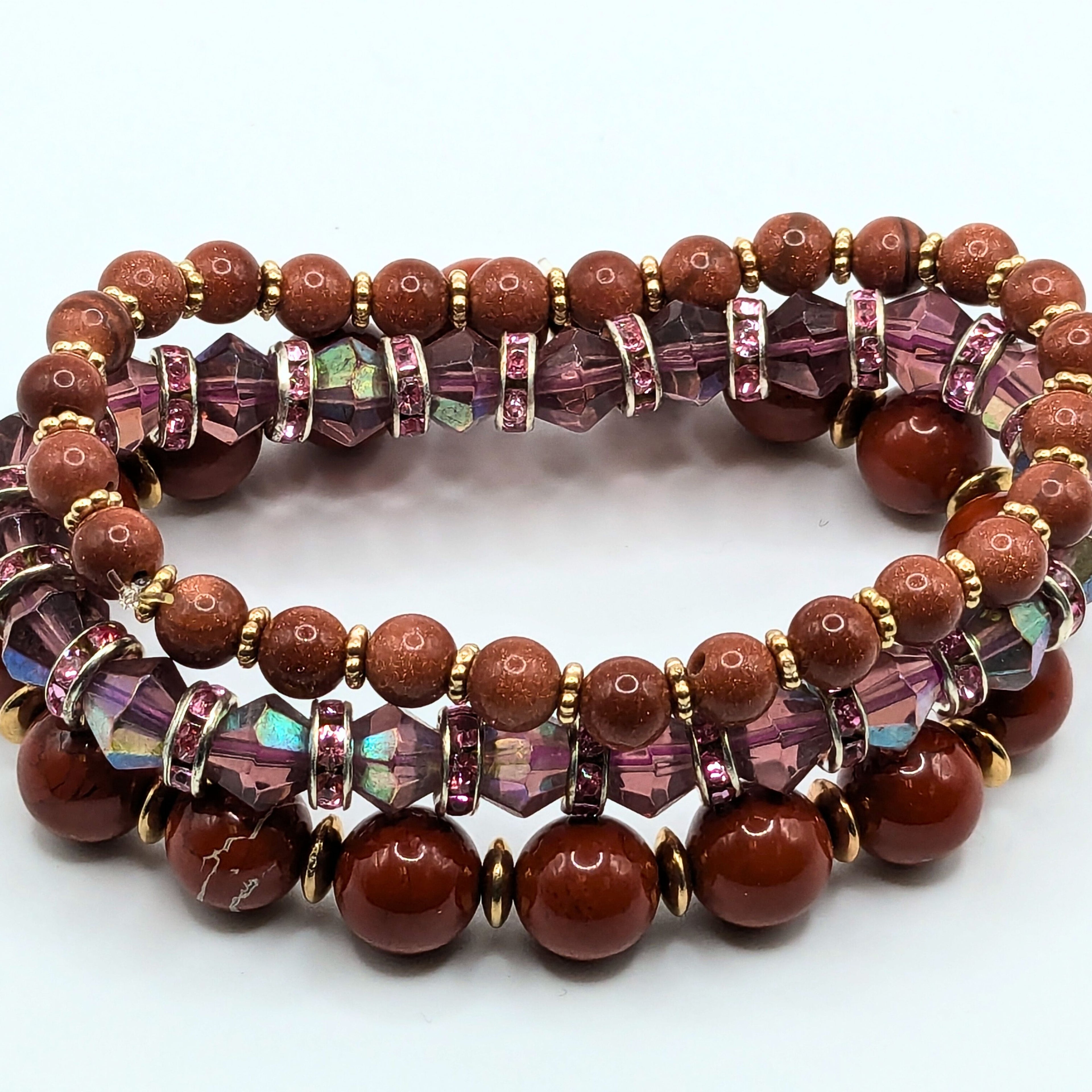 Beaded Bracelets for Women Jewelry Boho Beaded 3 Stacked Set image 4